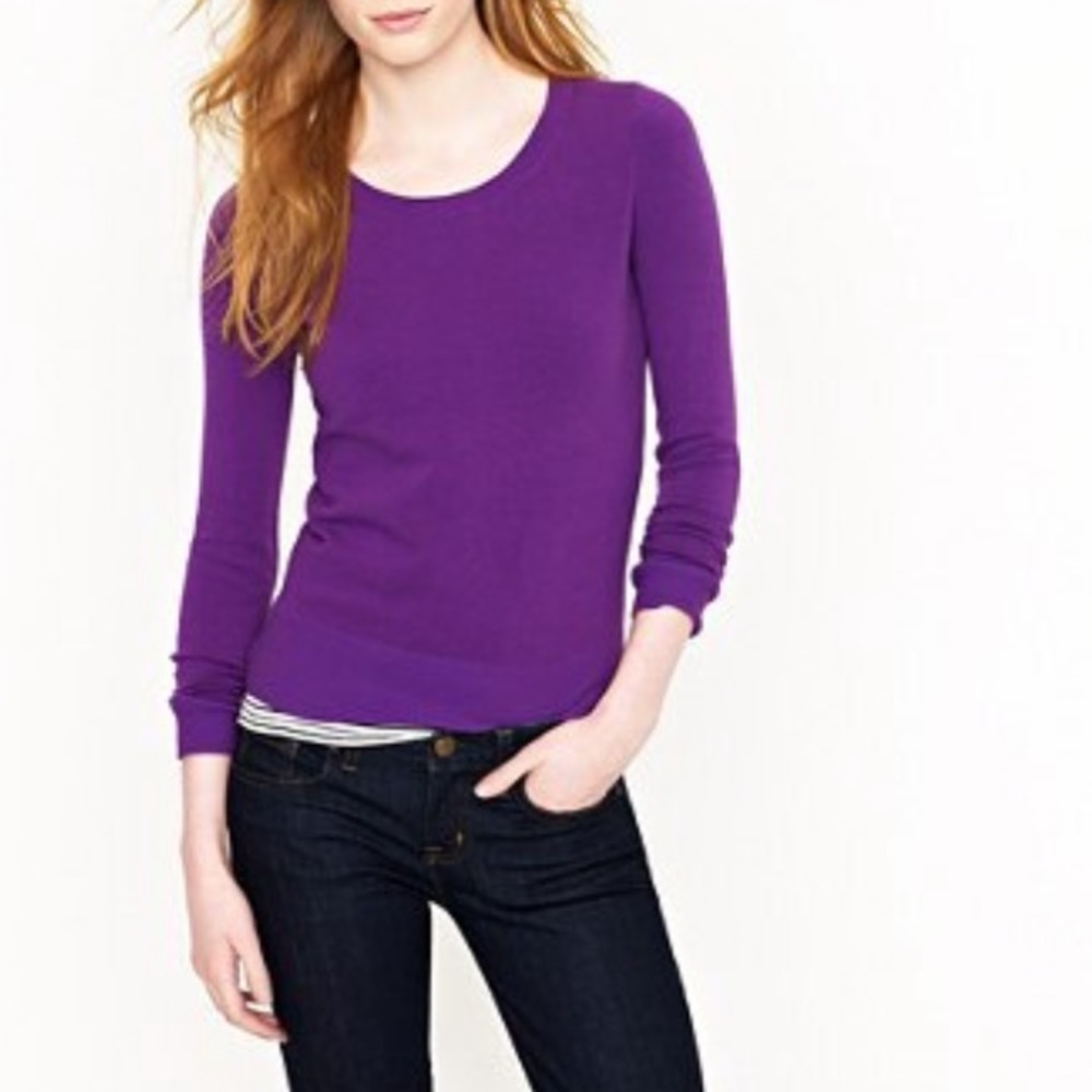 ⭐️ J. Crew Purple Jackie Pullover XS EUC!